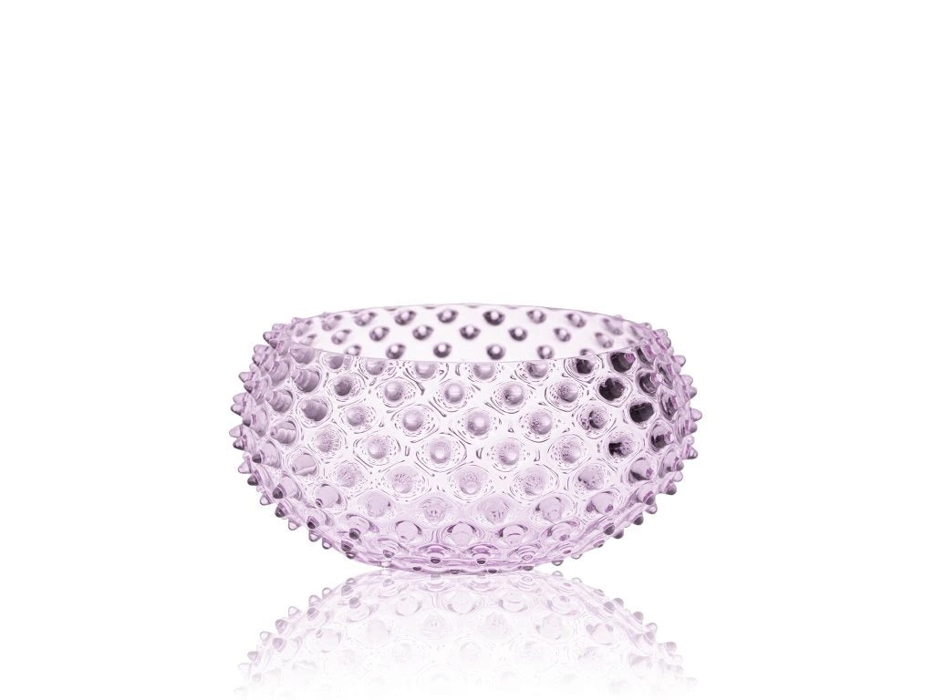 Lilac Hobnail Large Bowl