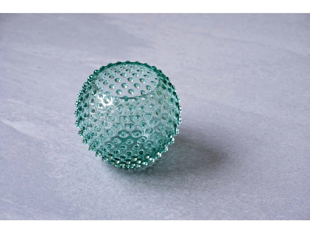 Beryl Hobnail Round Vase