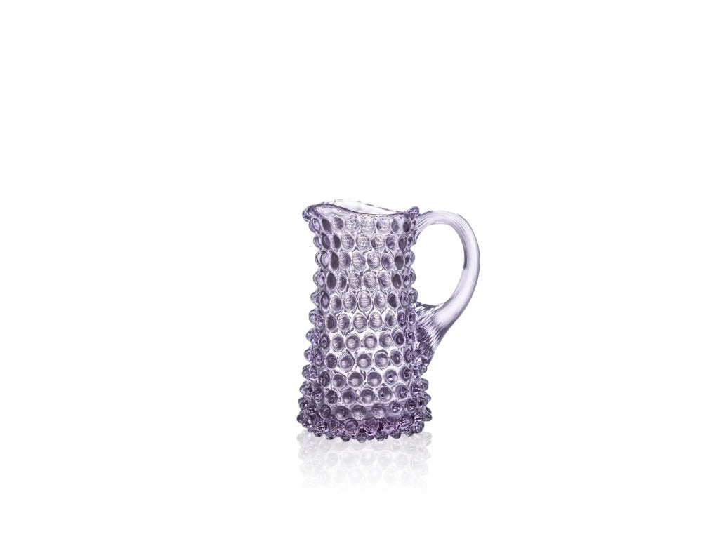 Lilac Hobnail Oval Vase