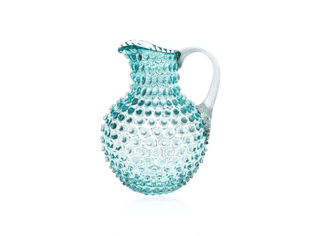 Underlay Aquamarine Hobnail Jug