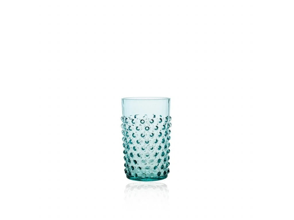 Underlay Aquamarine Hobnail Tumblers