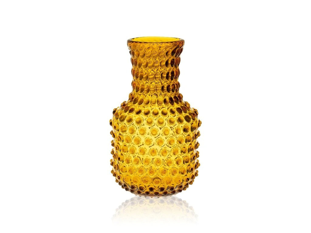 Amber Hobnail Carafe