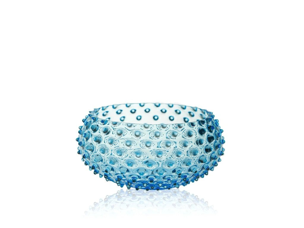 Azure Hobnail Large Bowl