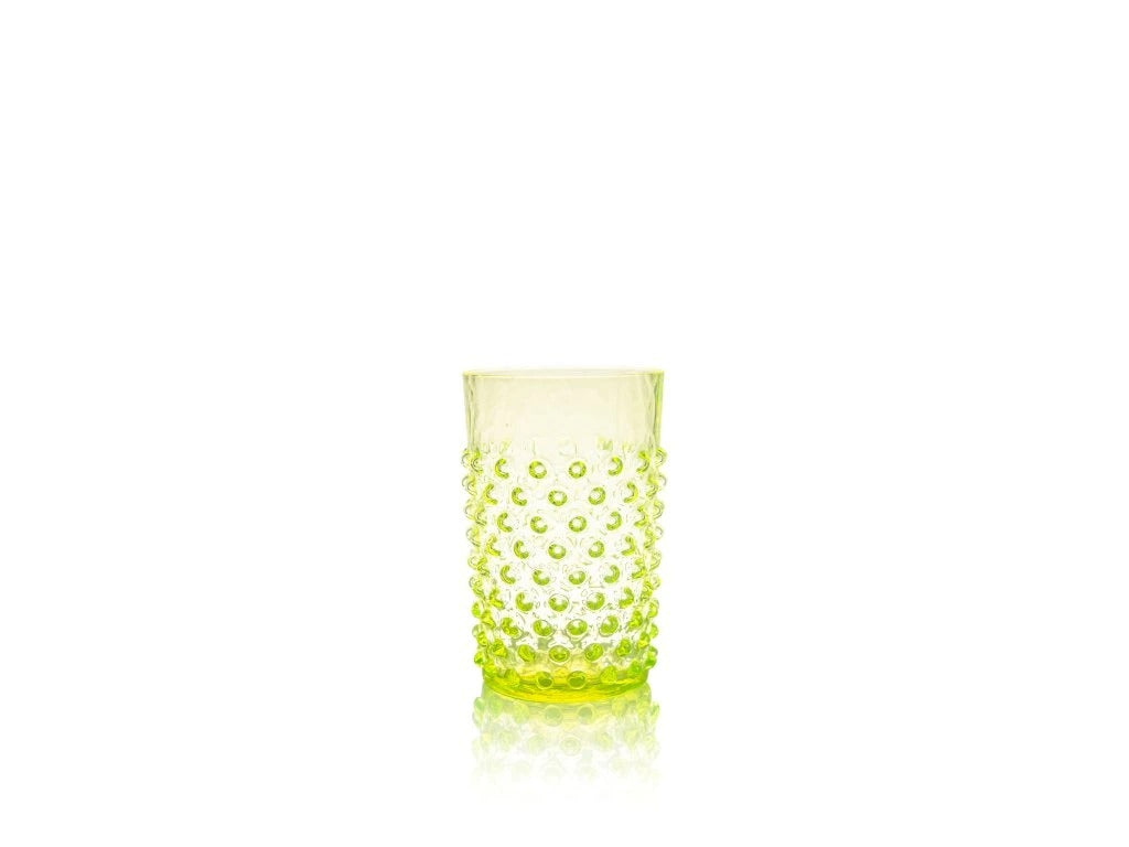Neon Citrine Hobnail Tumblers
