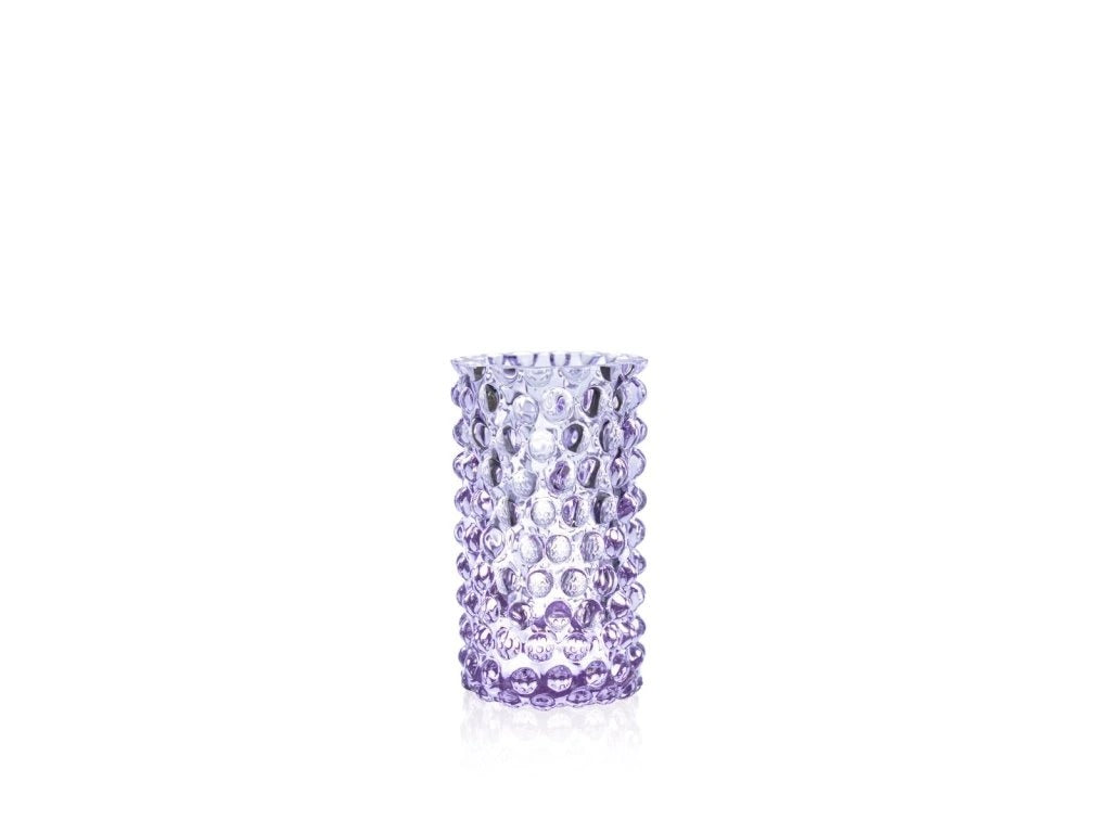 Lilac Hobnail Bud Vase