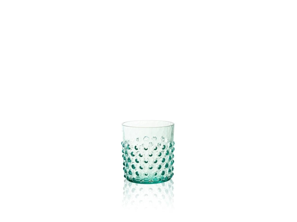 Beryl Hobnail Whiskey Glass