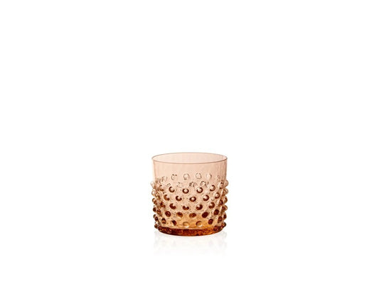 Bronze Hobnail Whiskey Glass