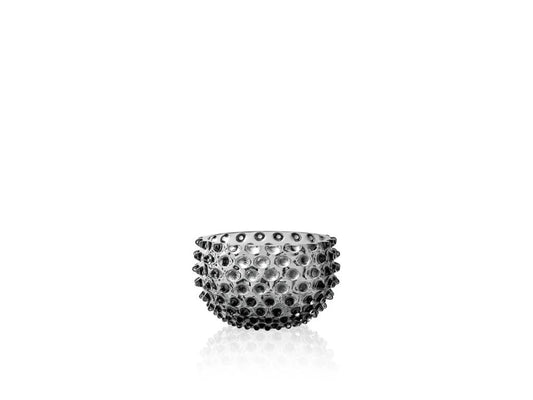 Grey Smoke Hobnail Small Bowl