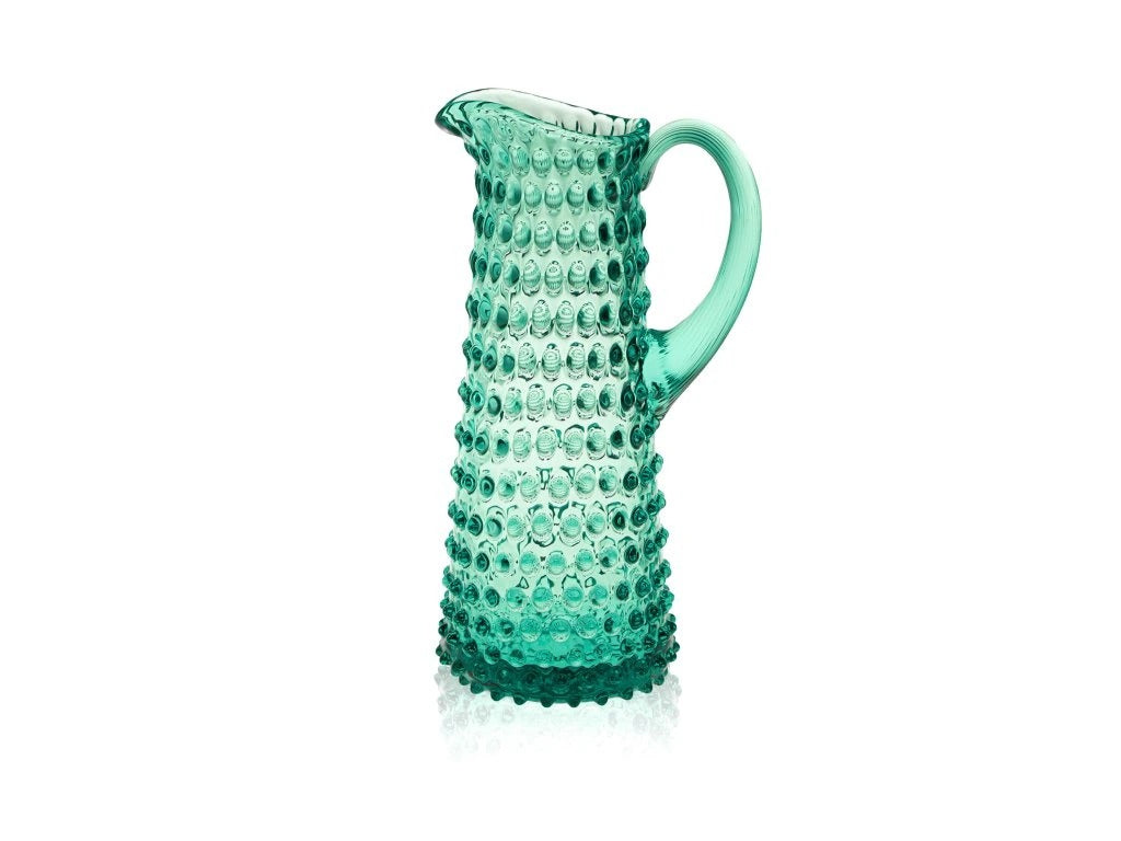 Beryl Hobnail Jug Tall