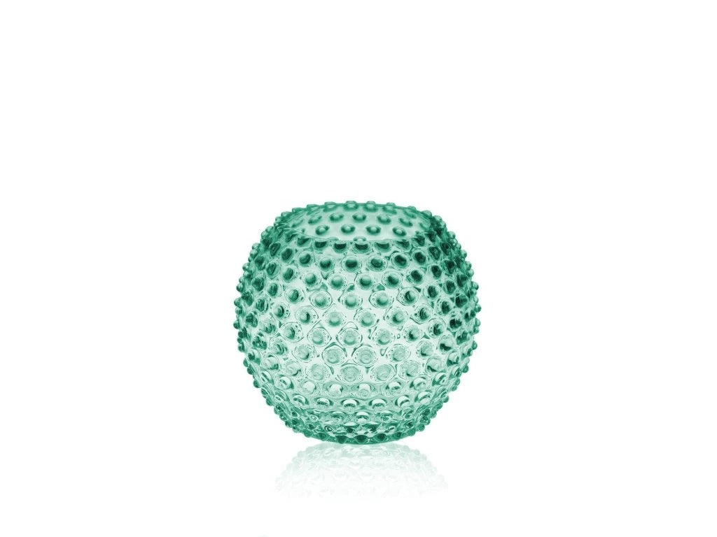 Beryl Hobnail Round Vase
