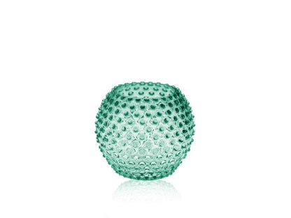 Beryl Hobnail Round Vase