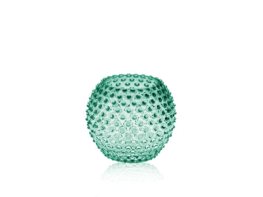 Beryl Hobnail Round Vase