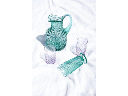 Beryl Hobnail Goblet
