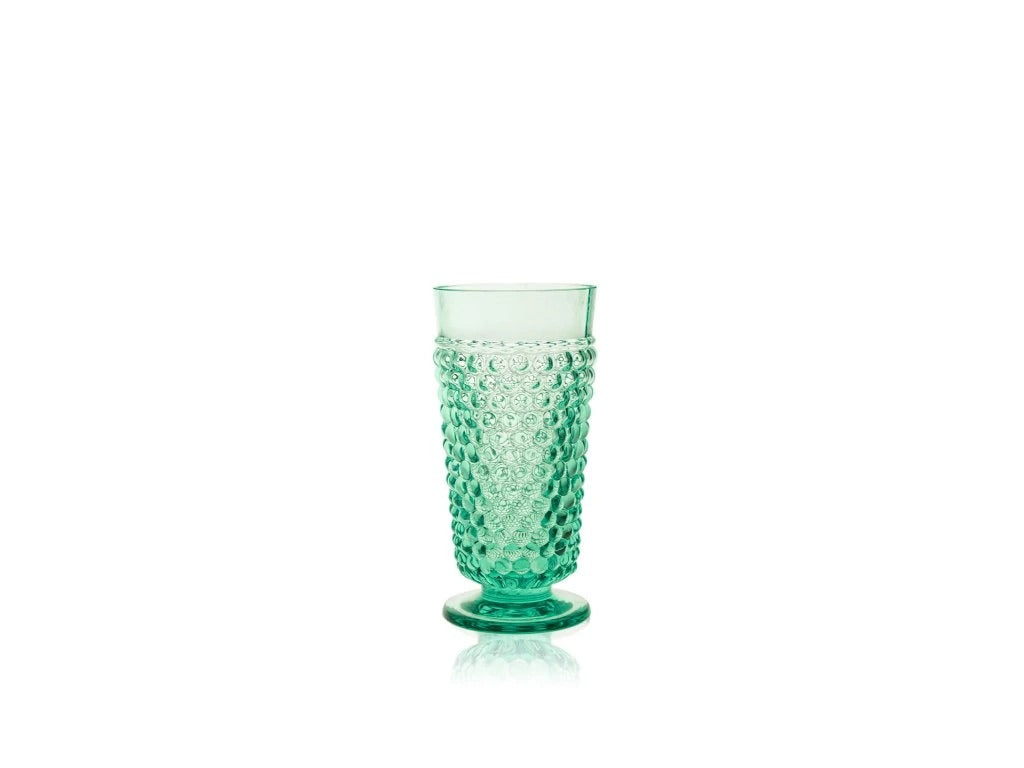 Beryl Hobnail Goblet
