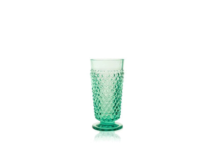 Beryl Hobnail Goblet