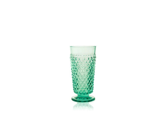 Beryl Hobnail Goblet