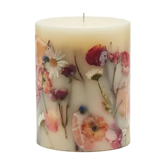 Blushing Rosewood Medium Round Candle