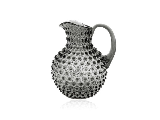 Grey Smoke Hobnail Large Jug 2L