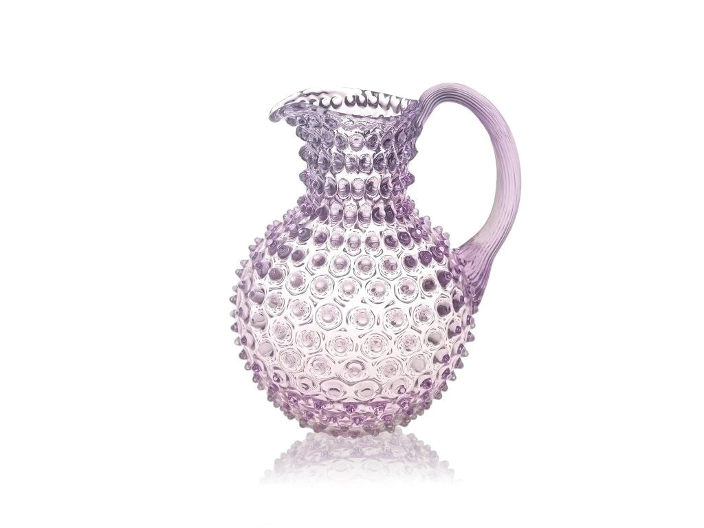 lilac hobnail large jug 2L
