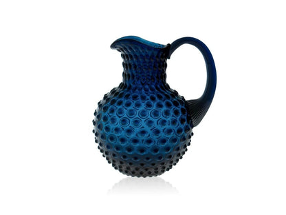 Royal Blue Hobnail Large Jug