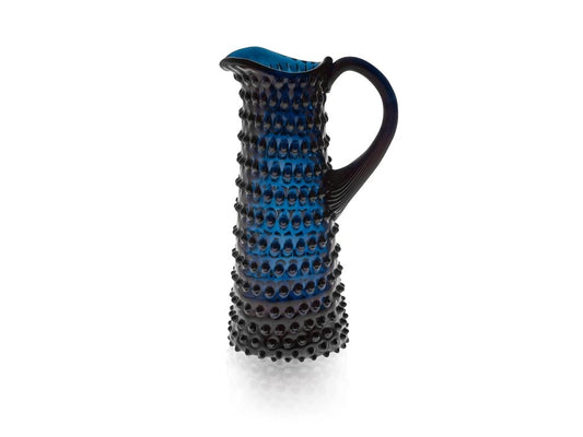 Royal Blue Hobnail - Pitcher- tall