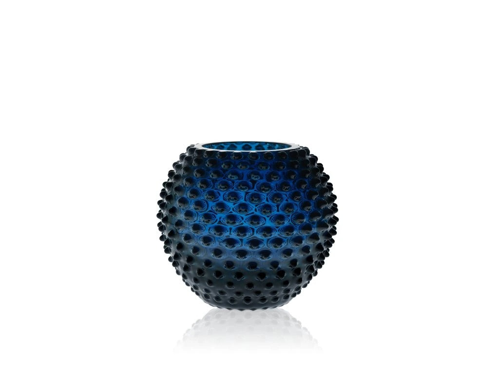 Royal Blue Hobnail - Round Vase