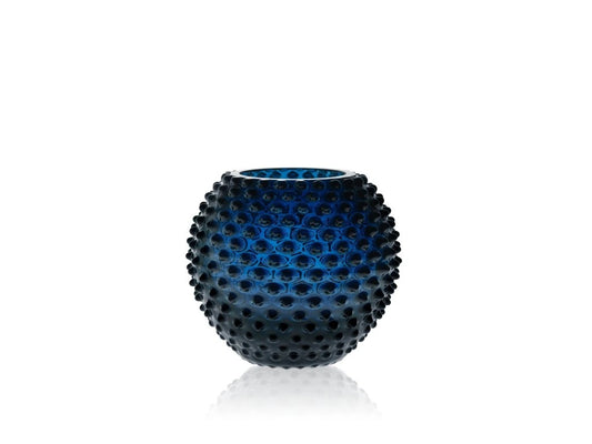 Royal Blue Hobnail - Round Vase