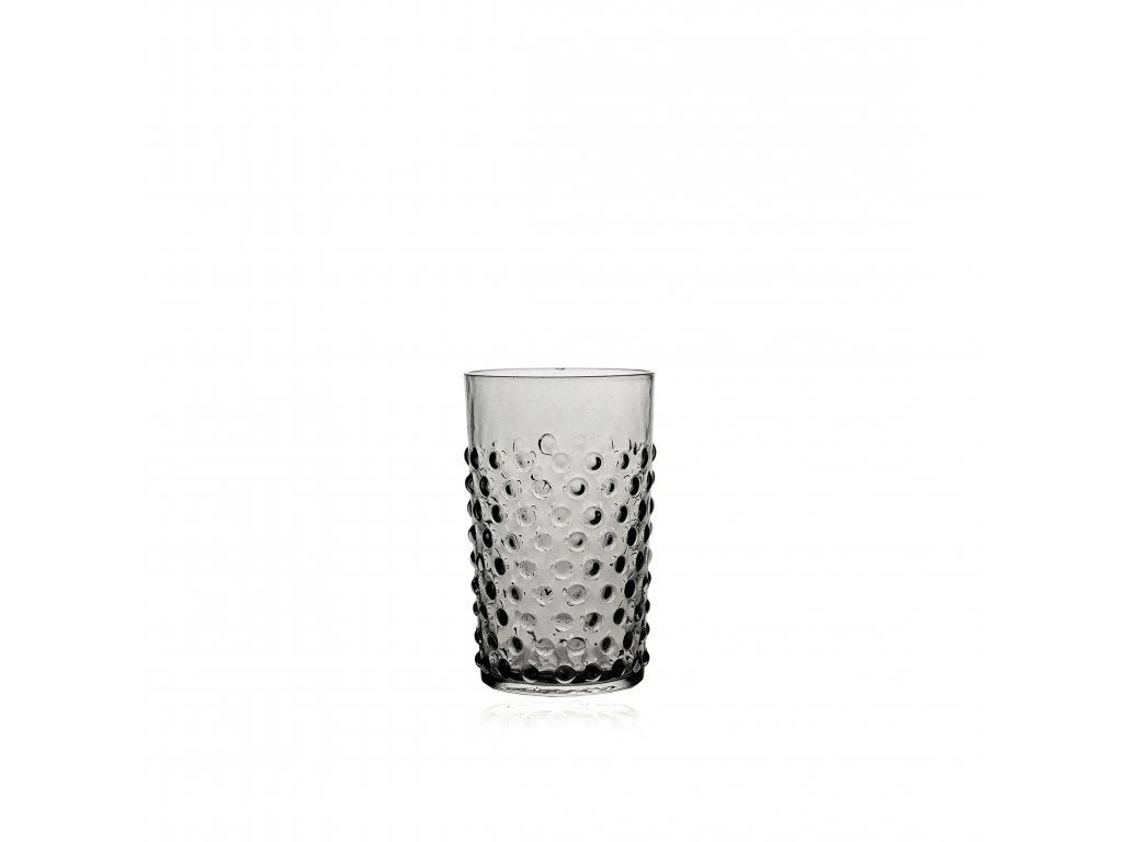 Grey Smoke Hobnail Tumblers