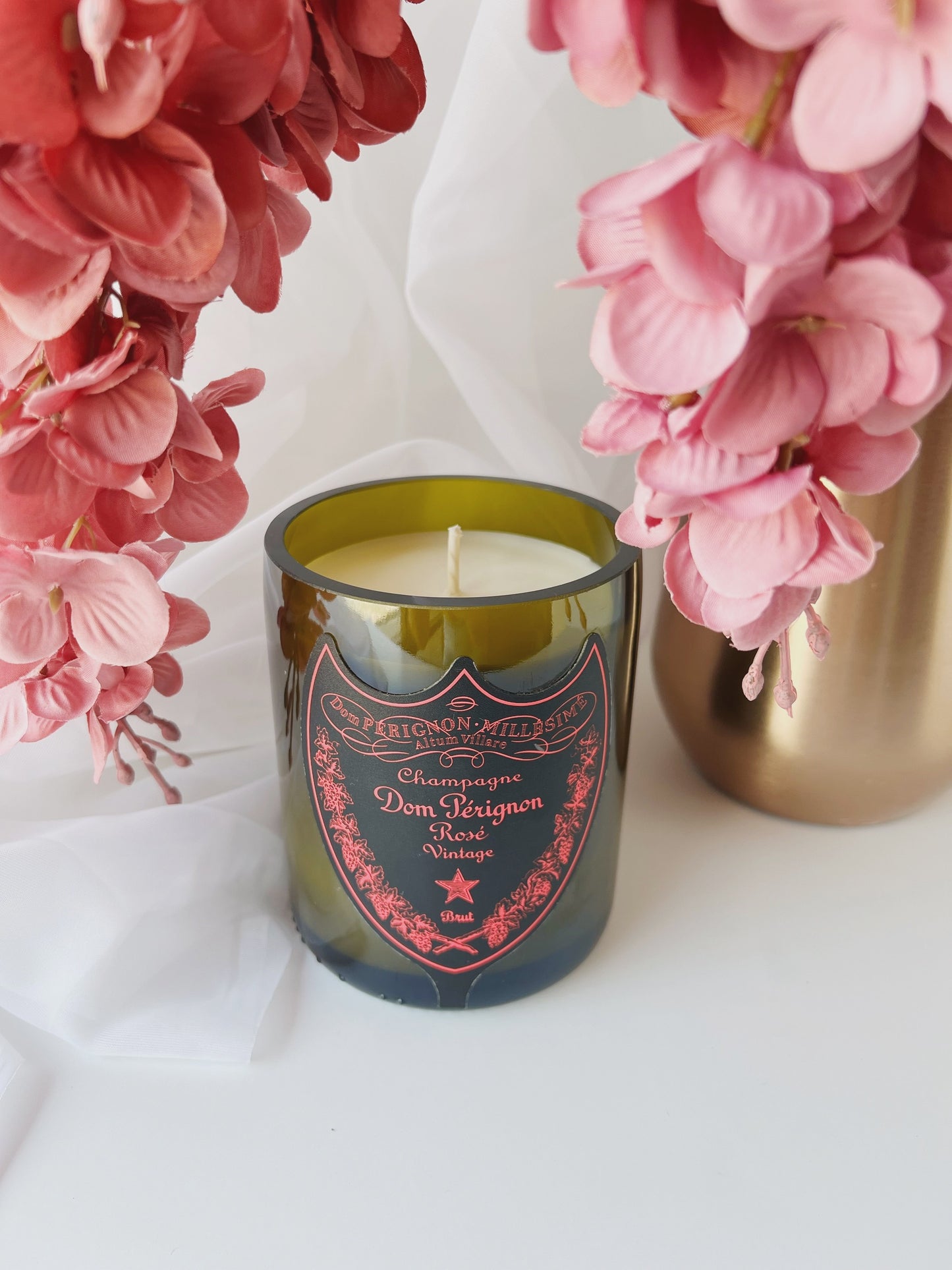 Dom Perignon Rose Candle - Amber, Sandalwood, Leather