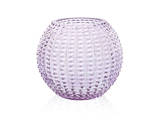 Lilac Hobnail Vase Large