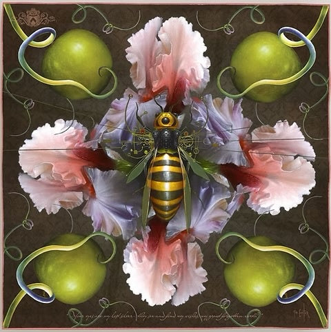 Tim Cantor Silk Scarf - Lost Silver
