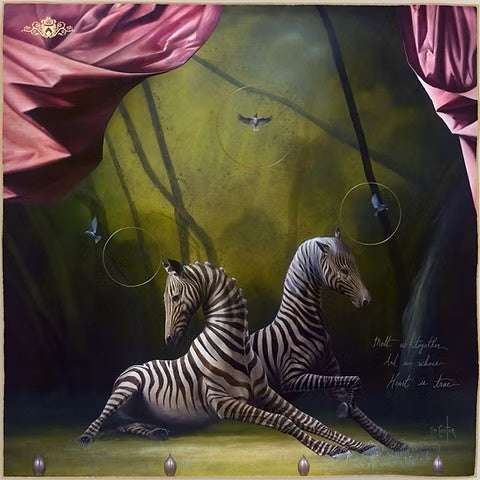 Tim Cantor Silk Scarf- Cinder & Hide