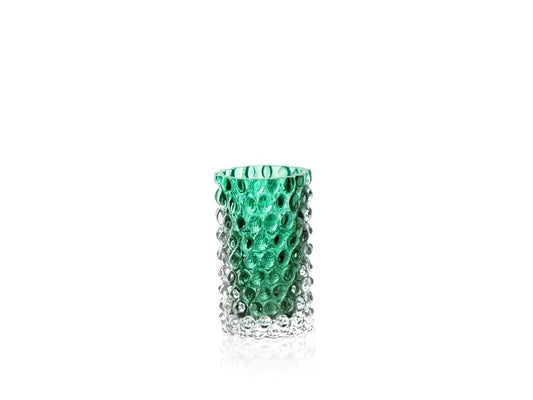 Underlay Dark Green Hobnail Bud Vase
