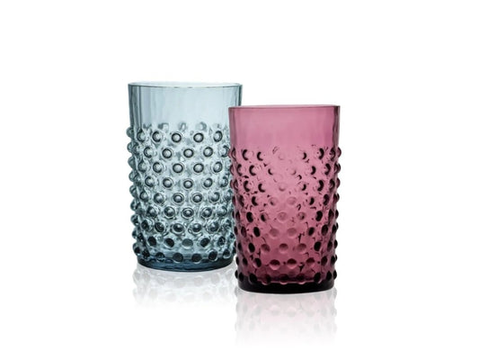 Galaxy Misty Blue Hobnail Tumbler