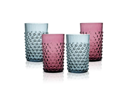 Galaxy Misty Blue Hobnail Tumbler