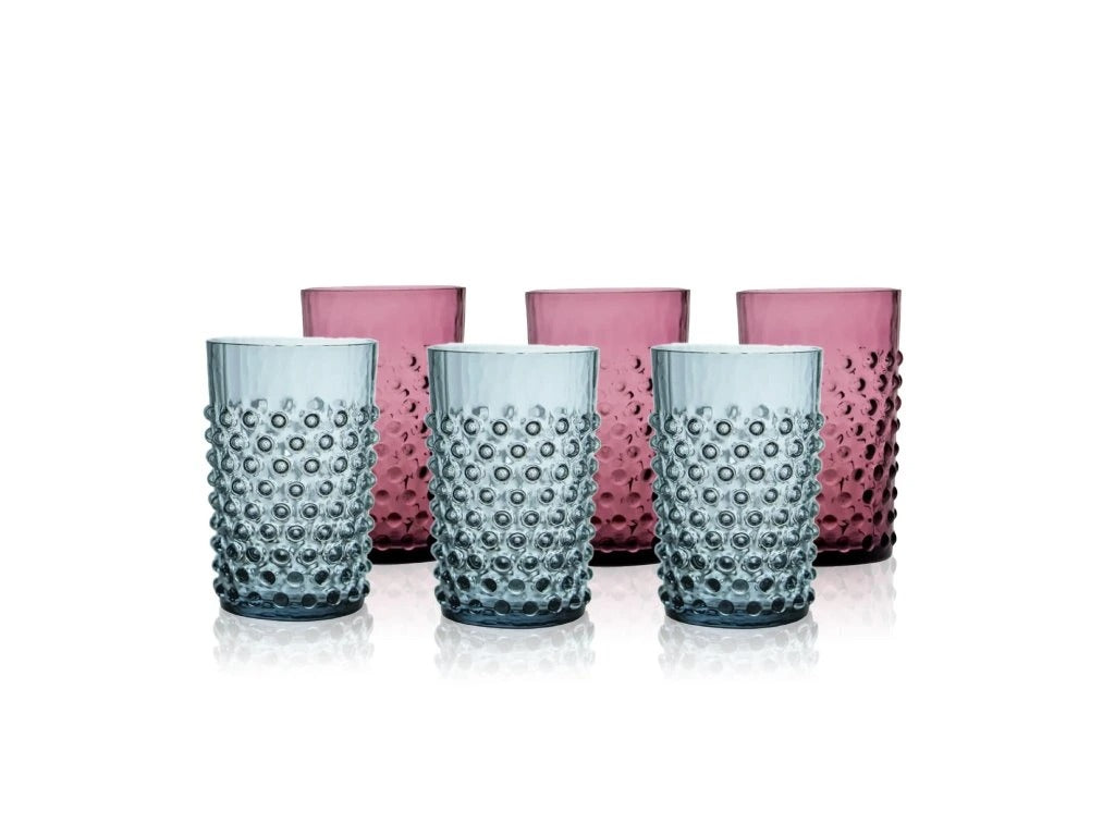 Galaxy Misty Blue Hobnail Tumbler
