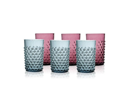 Galaxy Misty Blue Hobnail Tumbler