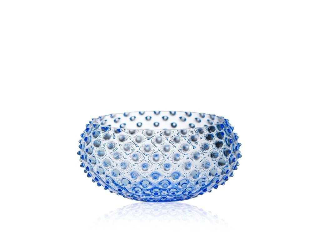 Light Blue Hobnail Large Bowl