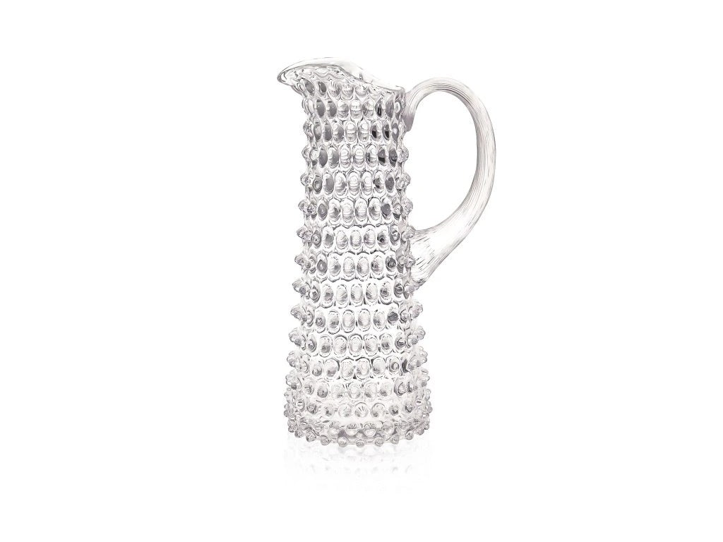 Clear Hobnail Jug Tall
