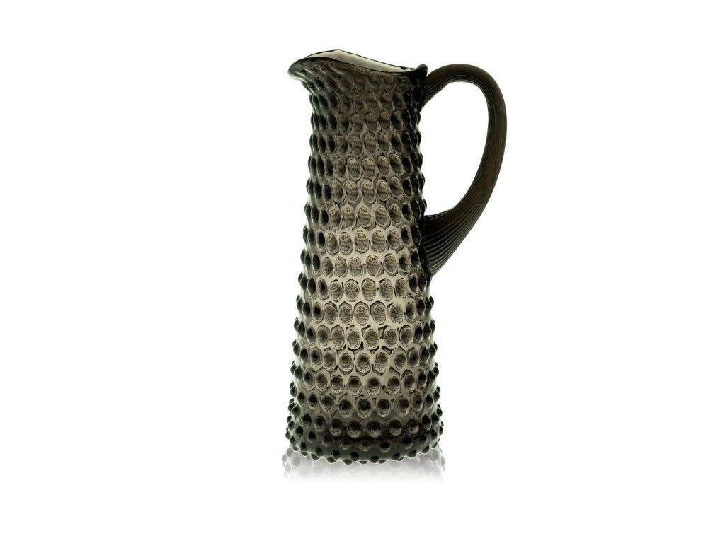 Black Smoke Hobnail Jug Tall