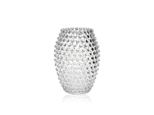Clear Hobnail Oval Vase