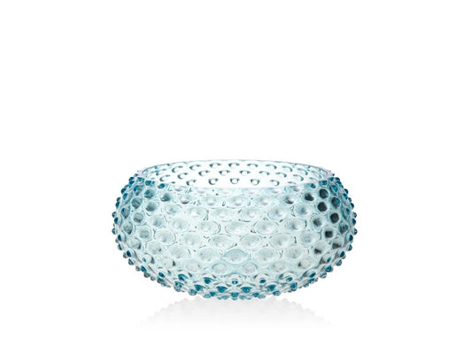 Underlay Aquamarine Hobnail Large Bowl