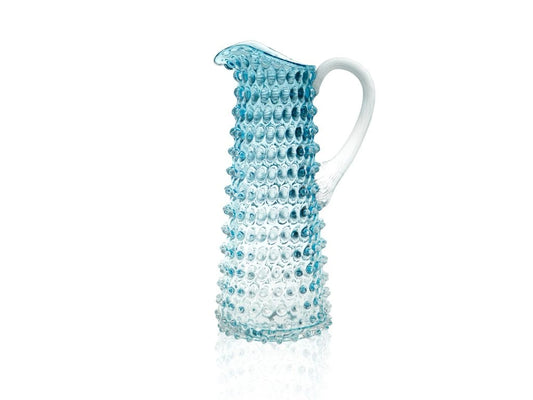 Underlay Aquamarine Hobnail Jug Tall