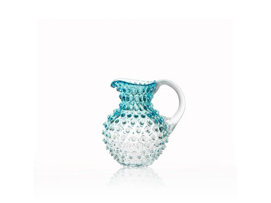 Underlay Aquamarine Hobnail Jug