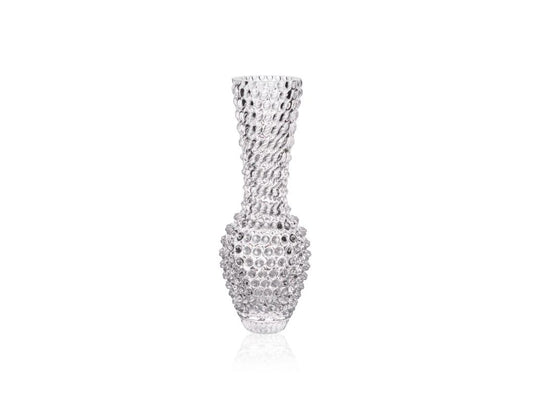 Clear Hobnail Fugu Vase