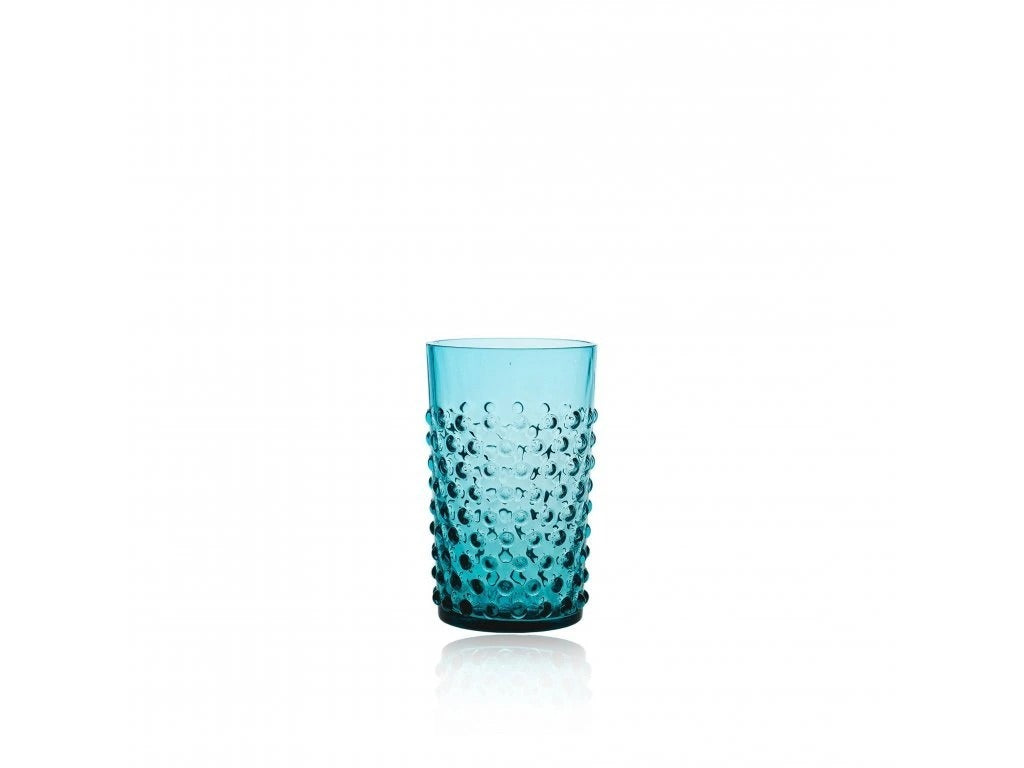 Aquamarine Hobnail Tumblers