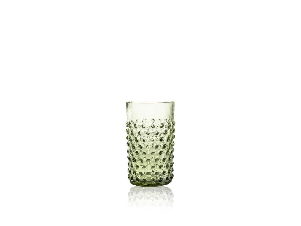 Olive Green Hobnail Tumblers