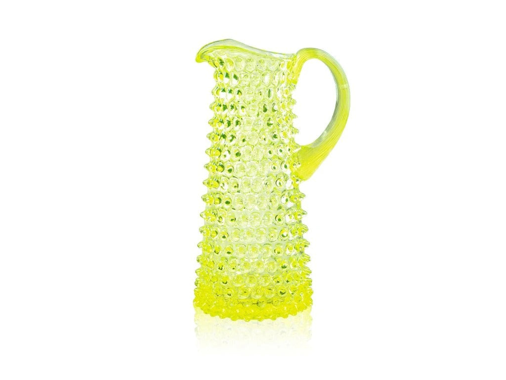 Neon Citrine Hobnail Jug Tall