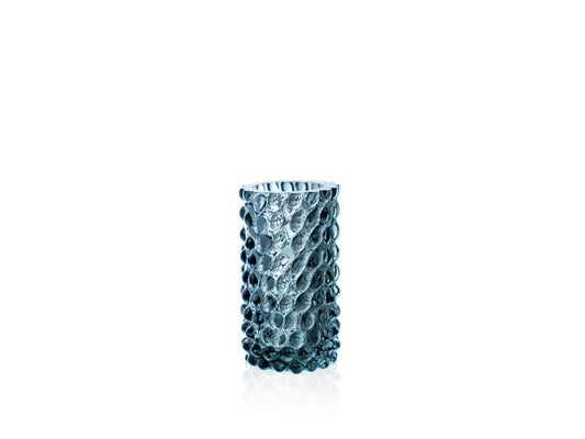 Misty Blue Hobnail Bud Vase