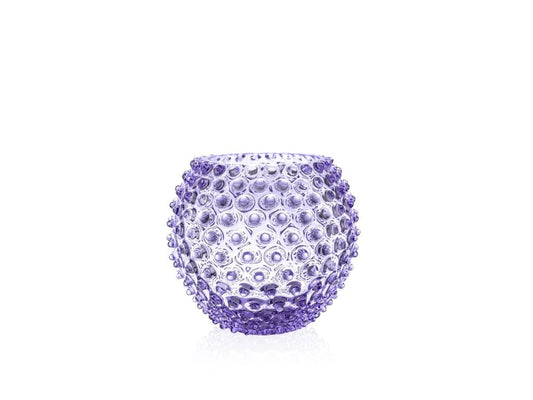 Lavender Hobnail - Round Vase
